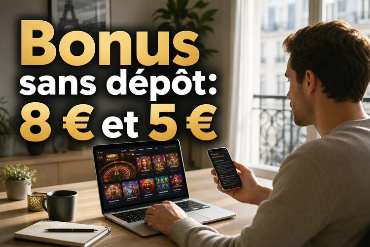 Lucky8 Bonus Sans Dépôt 8 € et Lucky8 Bonus Sans Dépôt 5 €