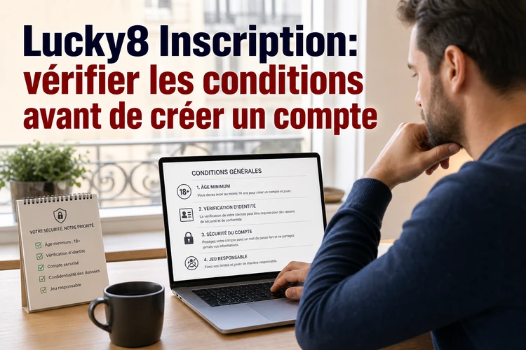 Lucky8 Inscription: vérifier les conditions avant de créer un compte